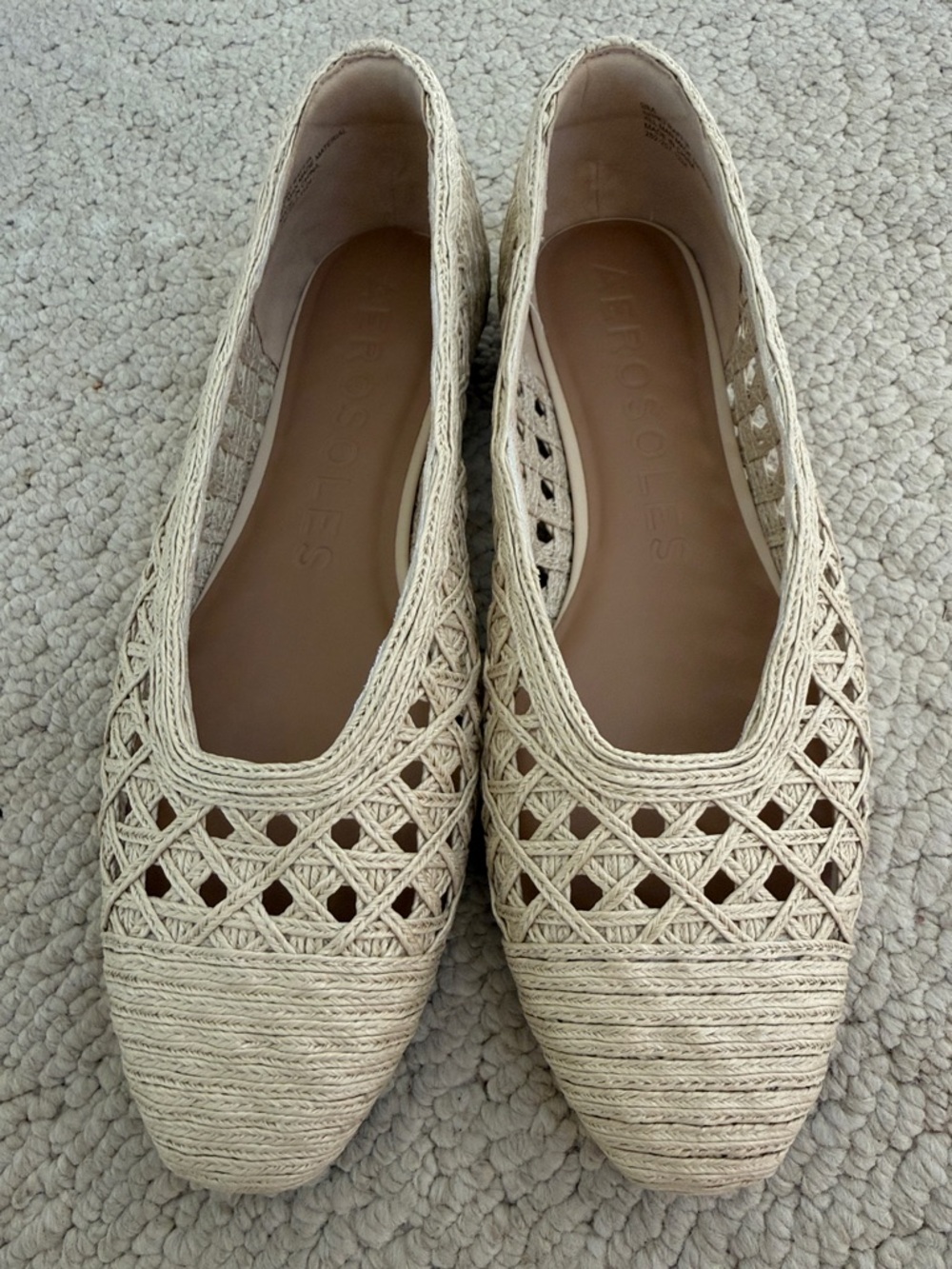 Aerosoles Arno Raffia Ballet Flat Natural Womens size 9 - Picture 8 of 16